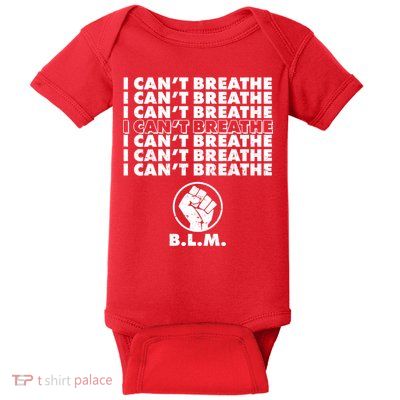 I Can't Breathe Black Lives Matter BLM Fist Baby Bodysuit
