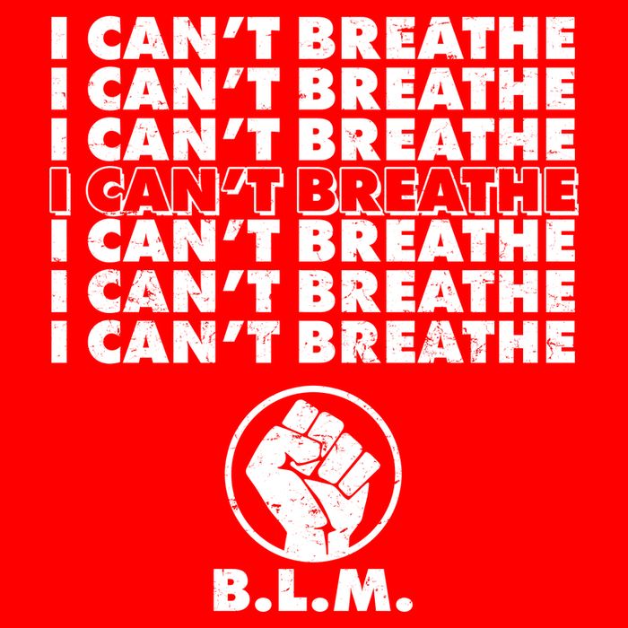 I Can't Breathe Black Lives Matter BLM Fist Tie-Dye T-Shirt