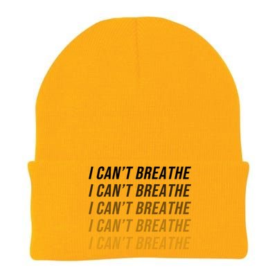 I Can't Breathe Fading Word Print Knit Cap Winter Beanie