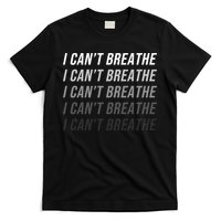 I Can't Breathe Fading Word Print T-Shirt