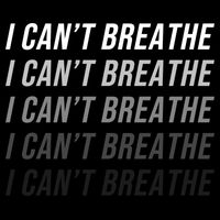 I Can't Breathe Fading Word Print T-Shirt