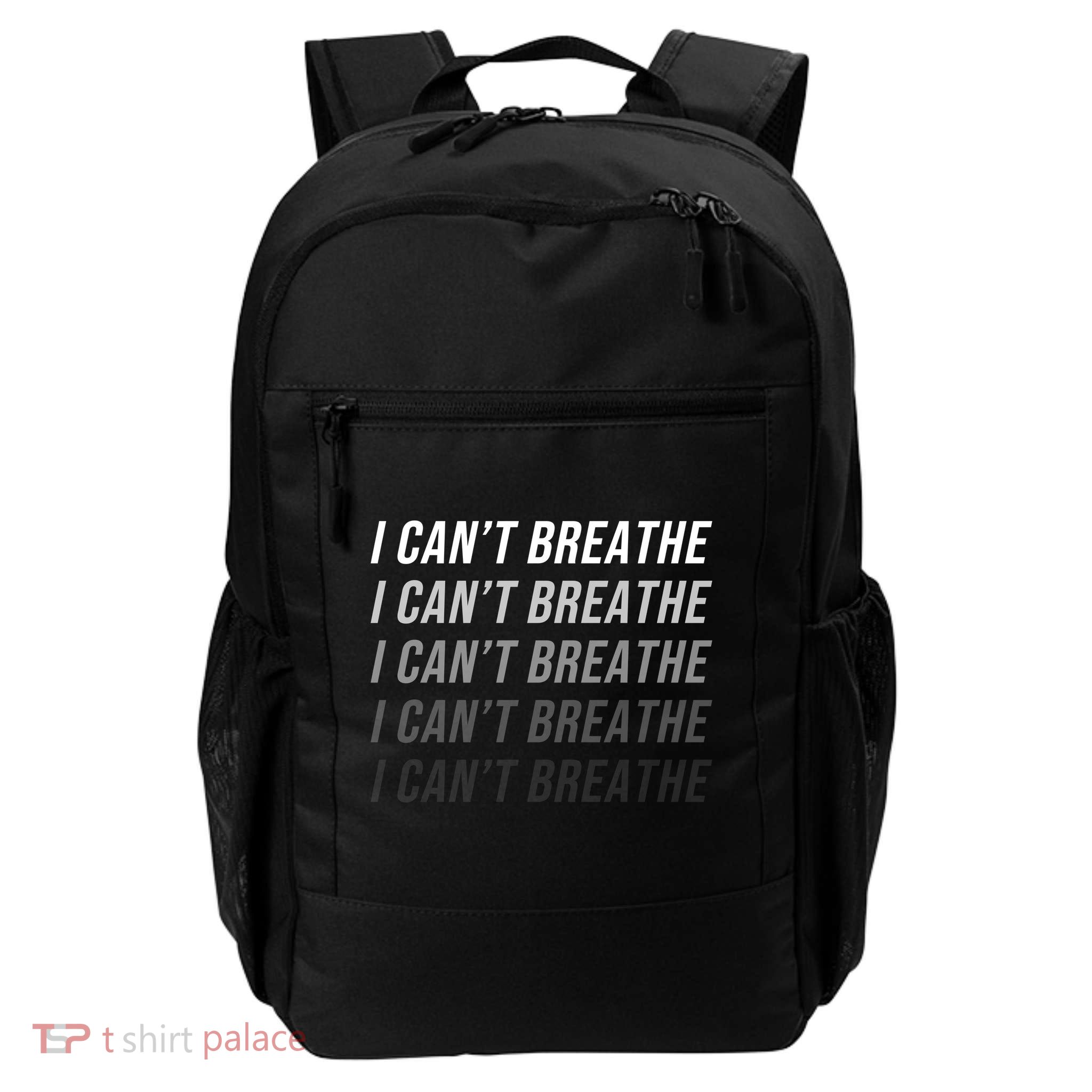 I Can't Breathe Fading Word Print Backpack