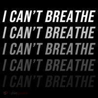 I Can't Breathe Fading Word Print Bag