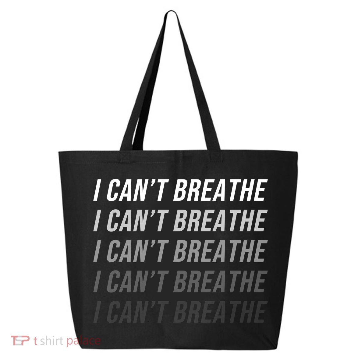 I Can't Breathe Fading Word Print 25L Jumbo Tote