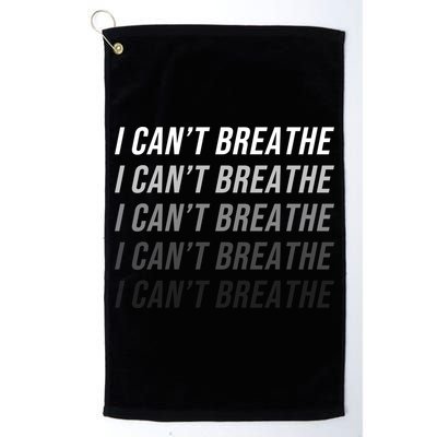 I Can't Breathe Fading Word Print Golf Towel