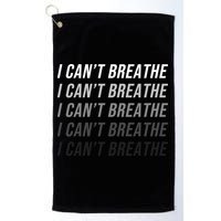 I Can't Breathe Fading Word Print Golf Towel