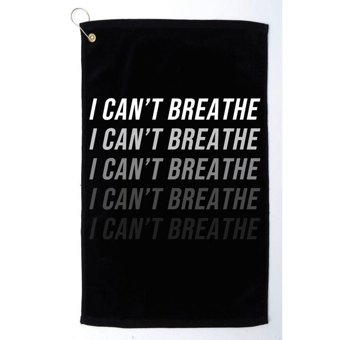 I Can't Breathe Fading Word Print Golf Towel