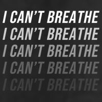 I Can't Breathe Fading Word Print Golf Towel