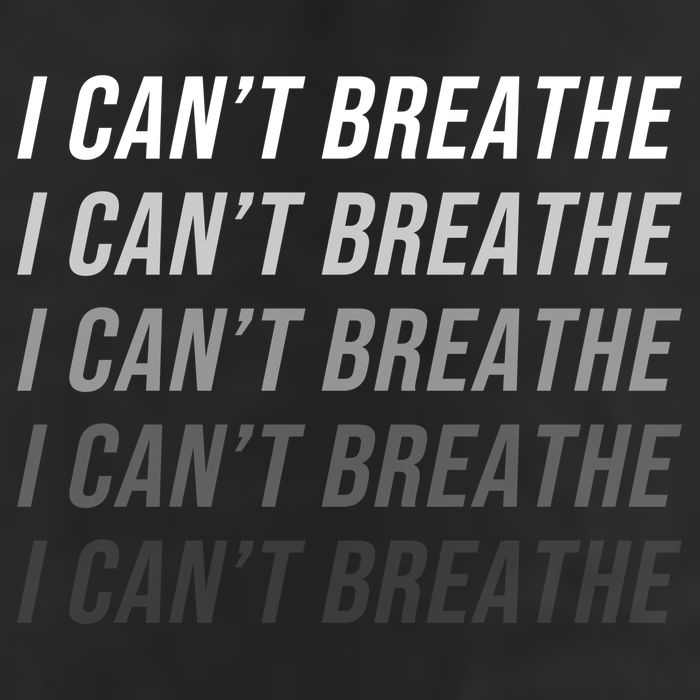 I Can't Breathe Fading Word Print Golf Towel