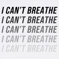 I Can't Breathe Fading Word Print Garment-Dyed Sweatshirt