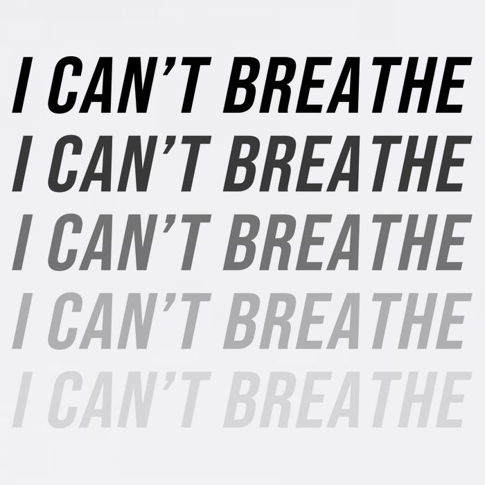 I Can't Breathe Fading Word Print Garment-Dyed Sweatshirt