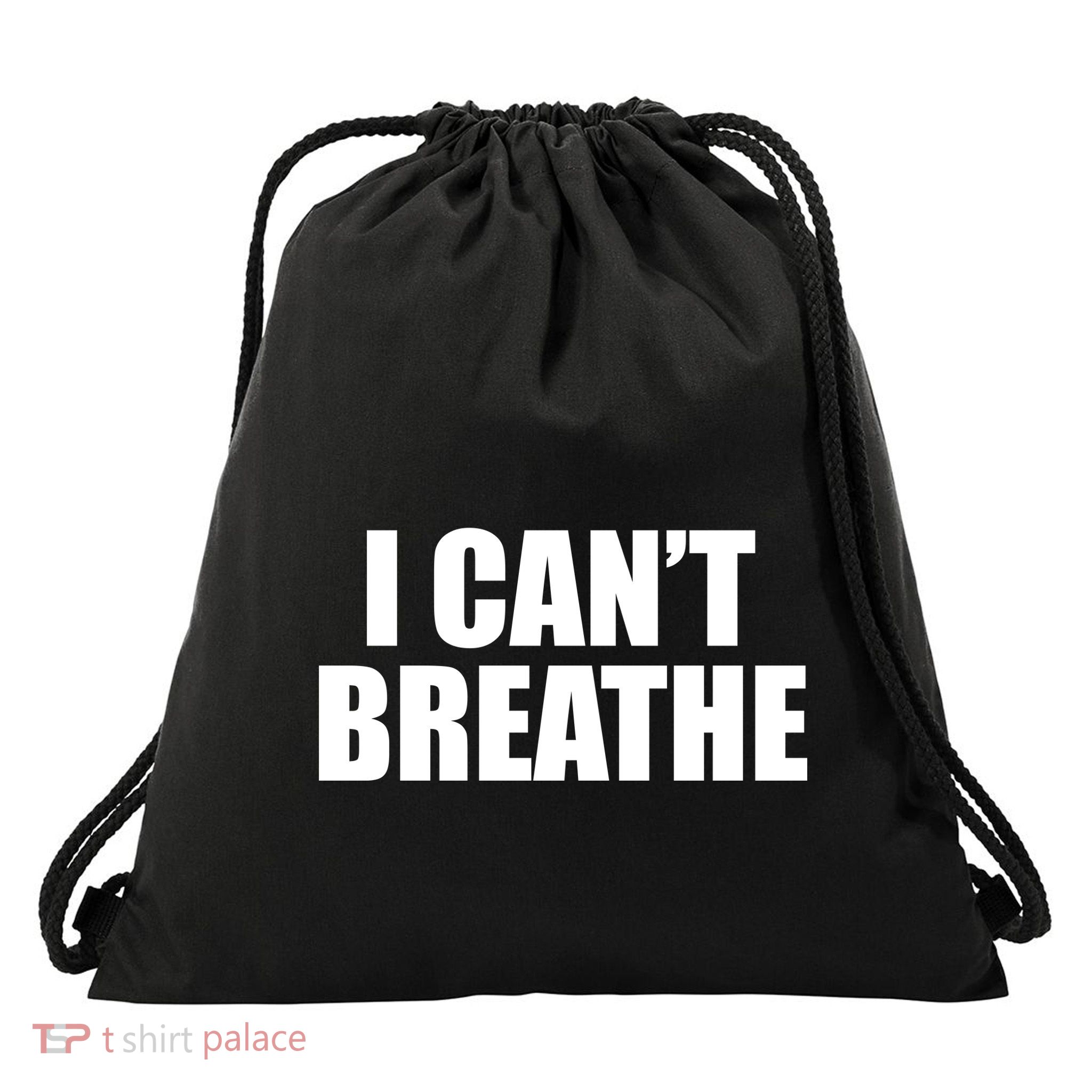 I Can't Breathe George Floyd Black Lives Matter Drawstring Bag