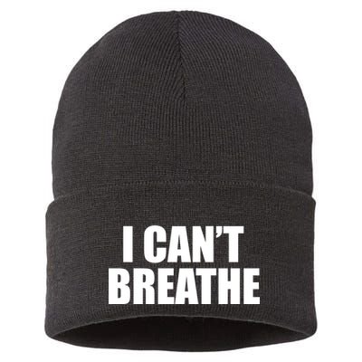 I Can't Breathe George Floyd Black Lives Matter Sustainable Knit Beanie