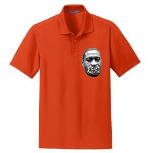 I Can't Breathe George Floyd BLM Dry Zone Grid Polo