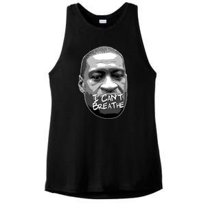 I Can't Breathe George Floyd BLM Ladies PosiCharge Tri-Blend Wicking Tank