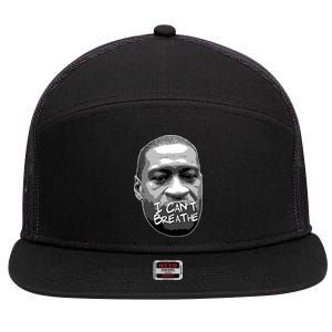 I Can't Breathe George Floyd BLM 7 Panel Mesh Trucker Snapback Hat