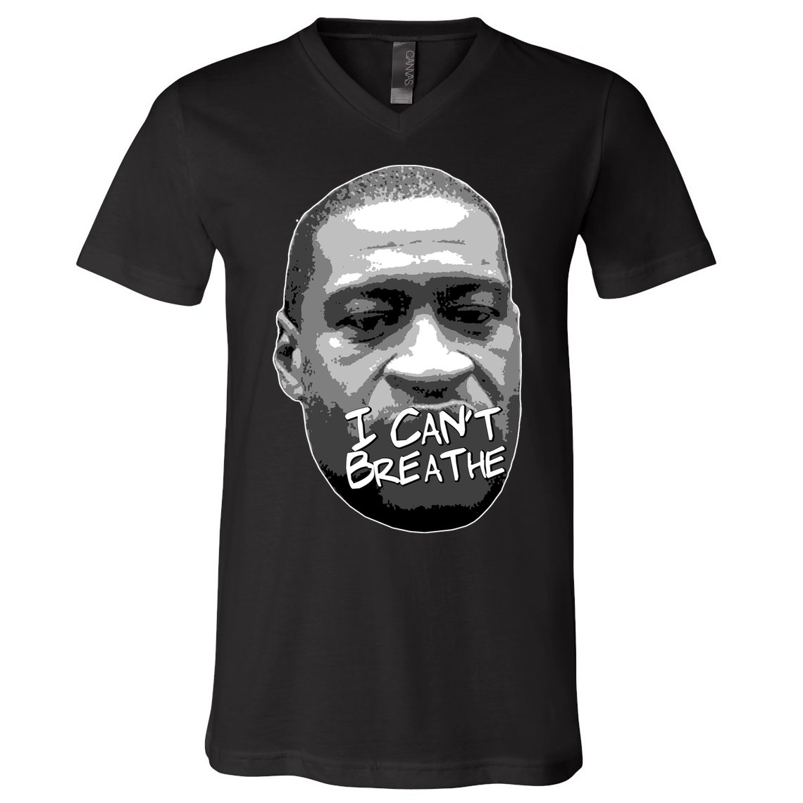 I Can't Breathe George Floyd BLM V-Neck T-Shirt