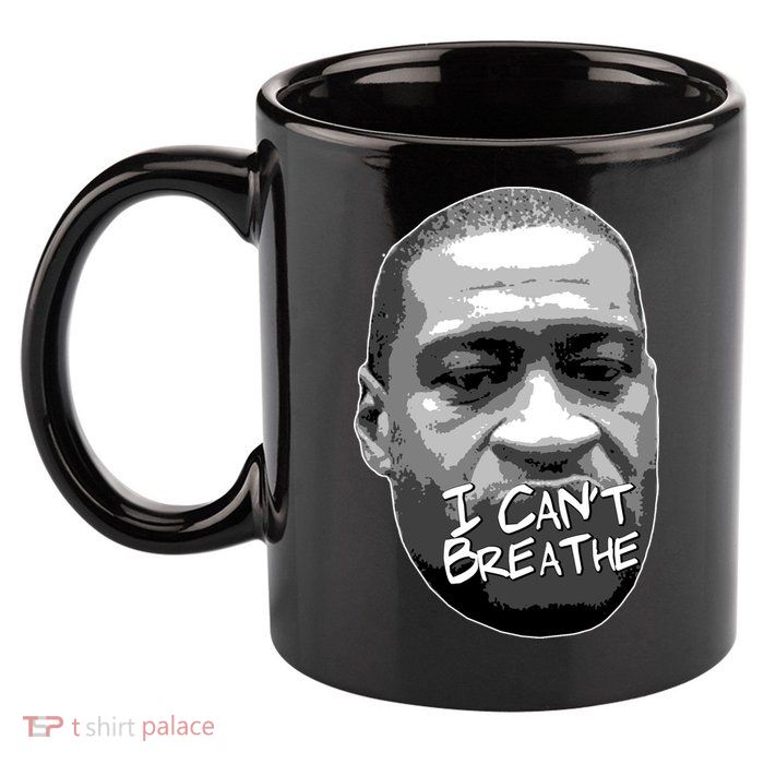 I Can't Breathe George Floyd BLM 11oz C Handle Ceramic Mug