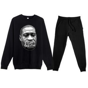 I Can't Breathe George Floyd BLM Premium Crewneck Sweatsuit Set