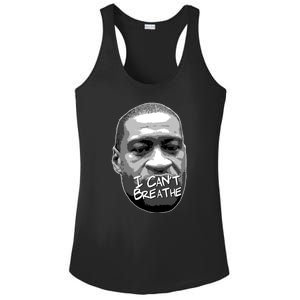 I Can't Breathe George Floyd BLM Ladies PosiCharge Competitor Racerback Tank