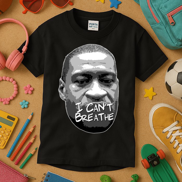 I Can't Breathe George Floyd BLM Kids T-Shirt