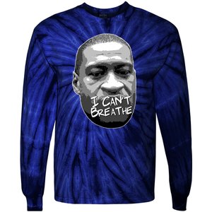 I Can't Breathe George Floyd BLM Tie-Dye Long Sleeve Shirt