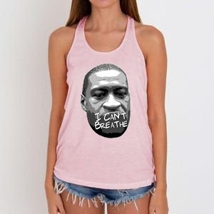 I Can't Breathe George Floyd BLM Women's Knotted Racerback Tank