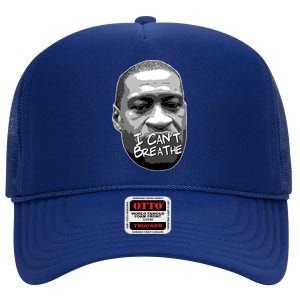 I Can't Breathe George Floyd BLM High Crown Mesh Back Trucker Hat