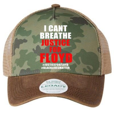 I Can't Breathe Justice For Floyd Legacy Tie Dye Trucker Hat