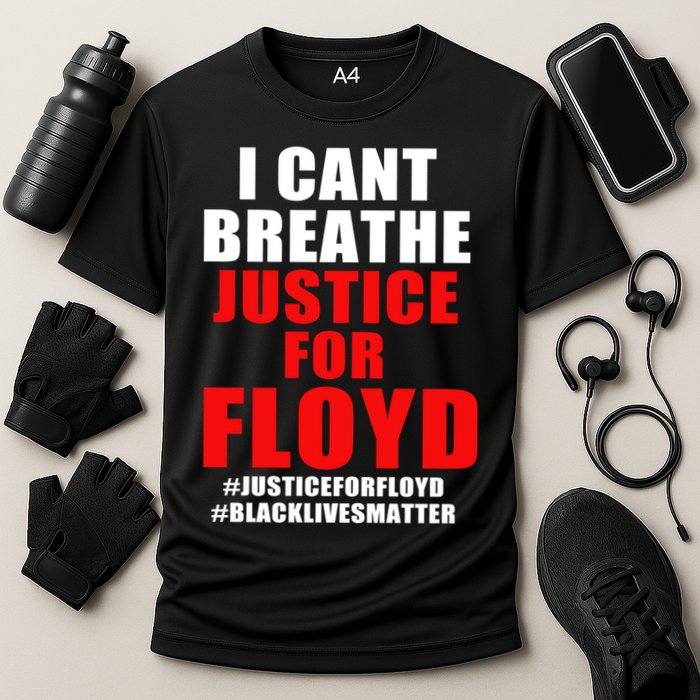I Can't Breathe Justice For Floyd Performance Shirt