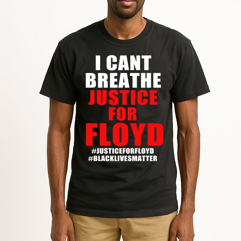 I Can't Breathe Justice For Floyd Tall T-Shirt