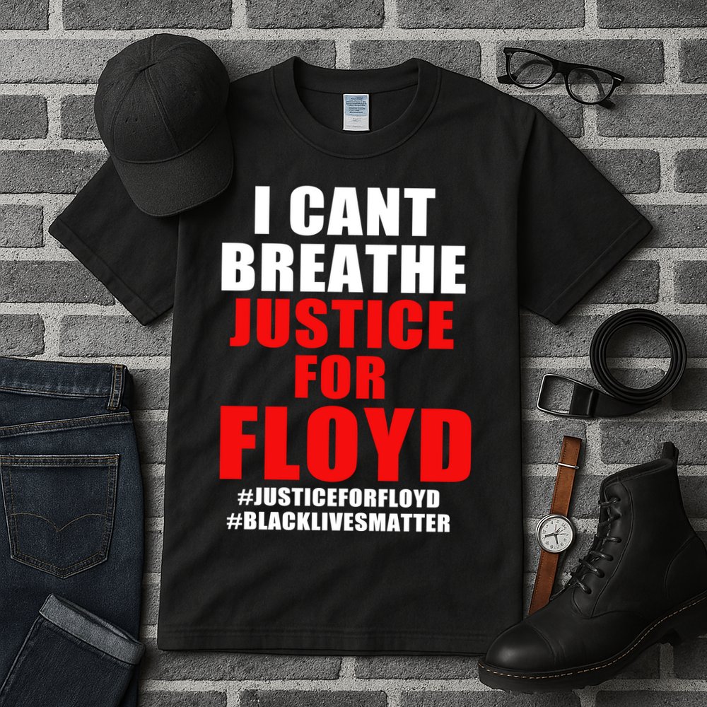 I Can't Breathe Justice For Floyd Tall T-Shirt