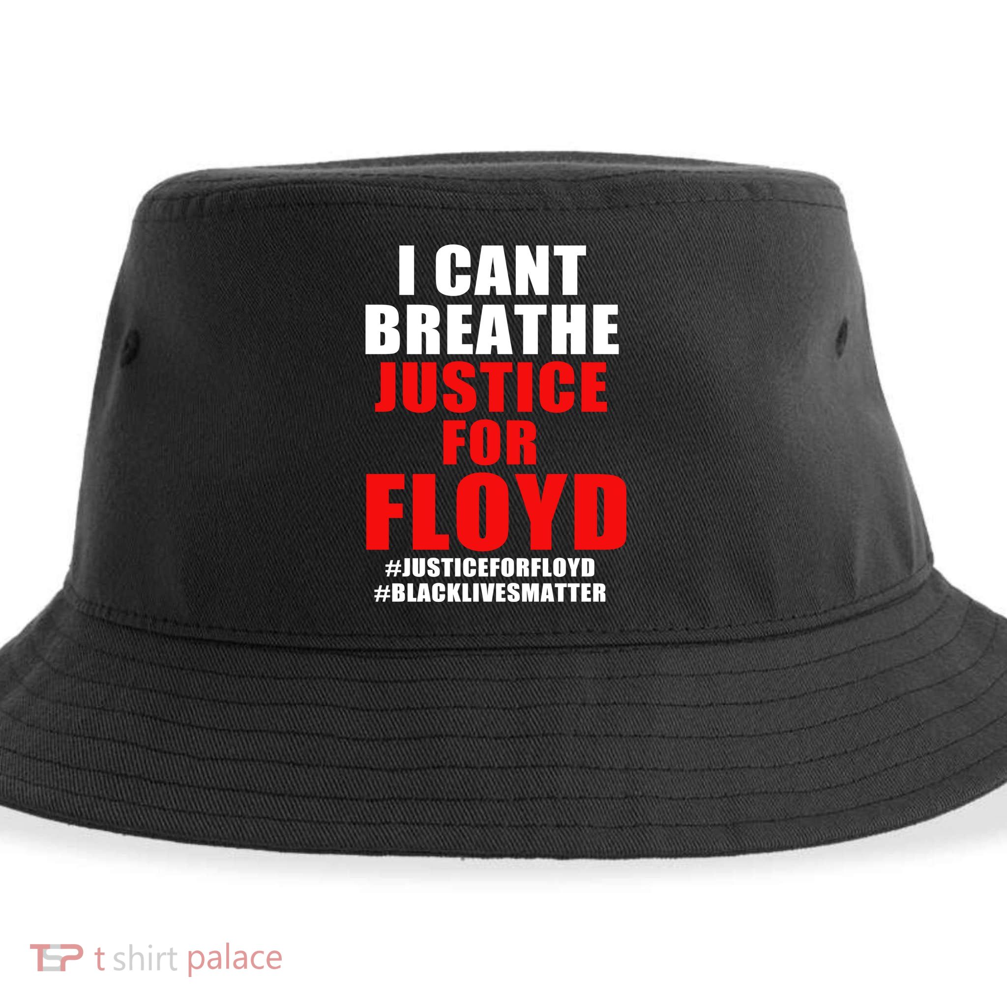 I Can't Breathe Justice For Floyd Sustainable Bucket Hat