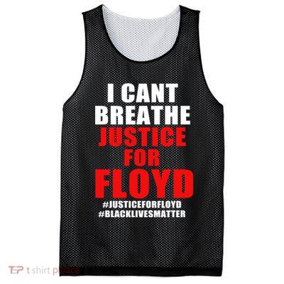 I Can't Breathe Justice For Floyd Mesh Reversible Basketball Jersey Tank