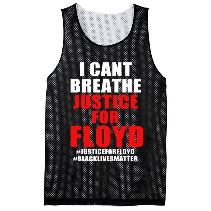 I Can't Breathe Justice For Floyd Mesh Reversible Basketball Jersey Tank
