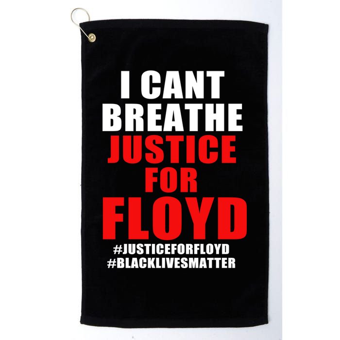 I Can't Breathe Justice For Floyd Golf Towel
