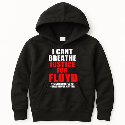 I Can't Breathe Justice For Floyd Kids Hoodie