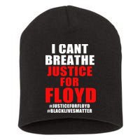 I Can't Breathe Justice For Floyd Short Acrylic Beanie