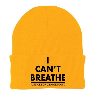 I Can't Breathe Justice For George Floyd Support BLM Knit Cap Winter Beanie