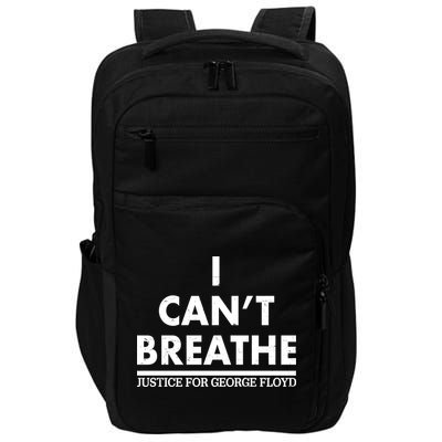I Can't Breathe Justice For George Floyd Support BLM Impact Tech Backpack