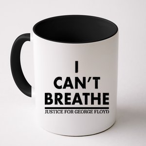 I Can't Breathe Justice For George Floyd Support BLM Coffee Mug