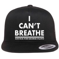 I Can't Breathe Justice For George Floyd Support BLM Flatbill Hat