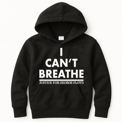 I Can't Breathe Justice For George Floyd Support BLM Kids Hoodie