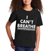 I Can't Breathe Justice For George Floyd Support BLM Kids T-Shirt