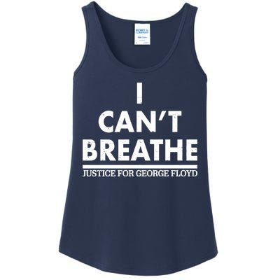 I Can't Breathe Justice For George Floyd Support BLM Ladies Essential Tank