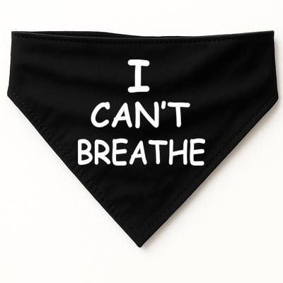 I Can't Breathe Protest Black Lives Matter Message USA-Made Doggie Bandana