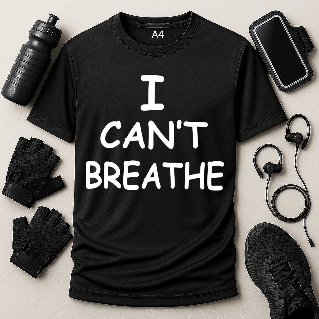 I Can't Breathe Protest Black Lives Matter Message Performance Shirt