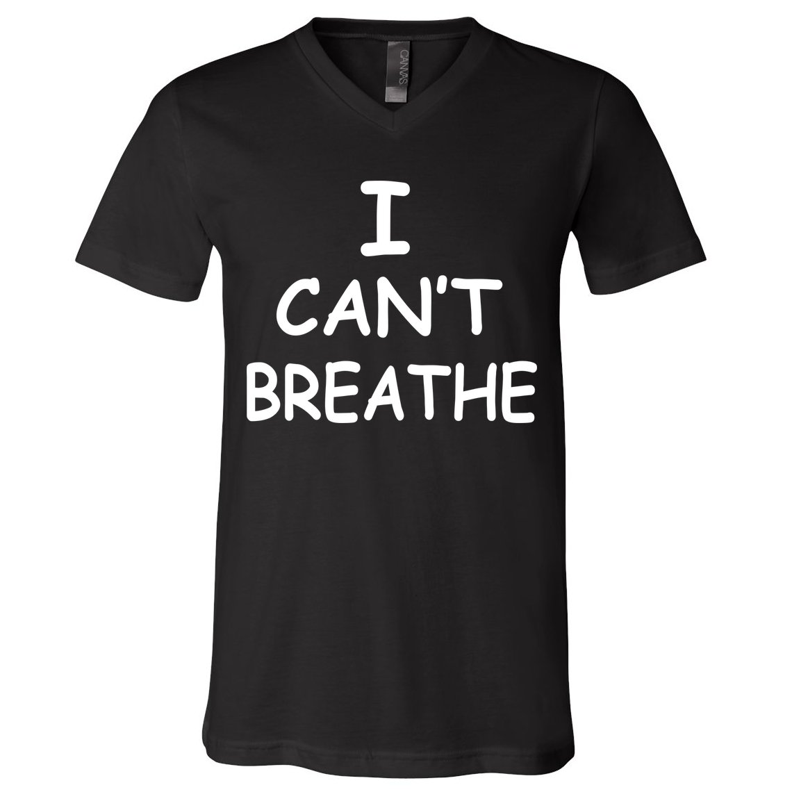 I Can't Breathe Protest Black Lives Matter Message V-Neck T-Shirt