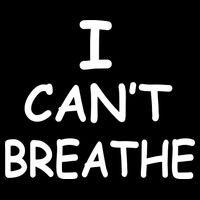 I Can't Breathe Protest Black Lives Matter Message Drawstring Bag