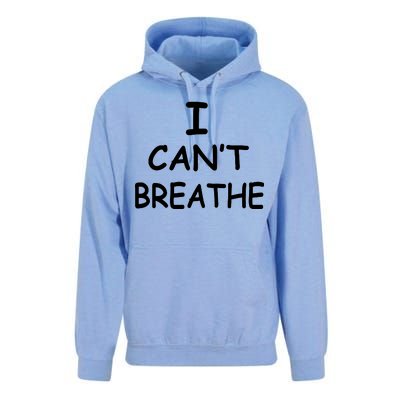 I Can't Breathe Protest Black Lives Matter Message Unisex Surf Hoodie